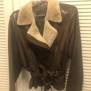 Perfect leather bomber jacket